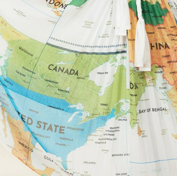 SELLING FAST‼️World Map Print Maxi Dress - Picture 7 of 16